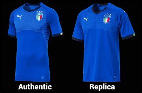 puma jersey vs replica jersey